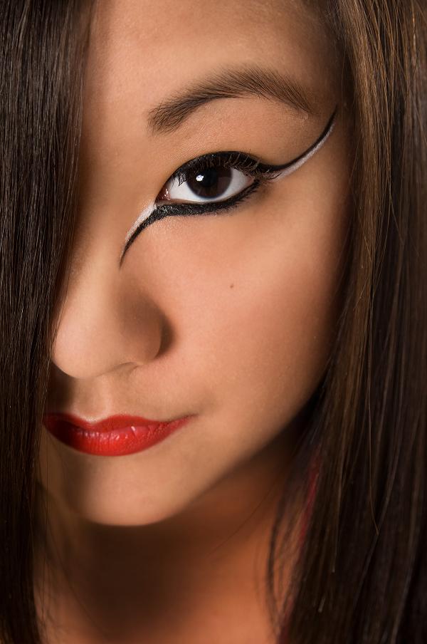 Female model photo shoot of Mari Song by Holly DeGarmo in Grand Rapids, MI, makeup by J Spooner