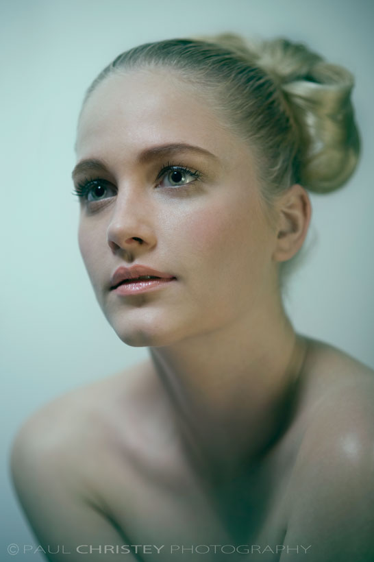 Female model photo shoot of Aleesha Darke and No Account by Paul Christey in Brisbane Studio, makeup by June Escobar