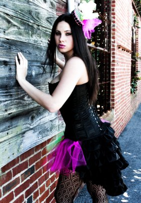 Female model photo shoot of Pink Label Fashion in http://www.envypix.com   http://www.pinklabelcorsets.com
