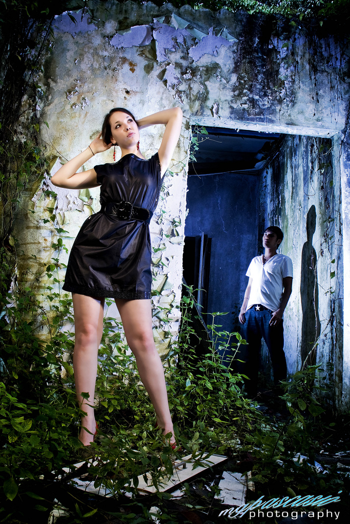 Male and Female model photo shoot of Mark Gregory Pascasio and Alina Guzhavina in Singapore