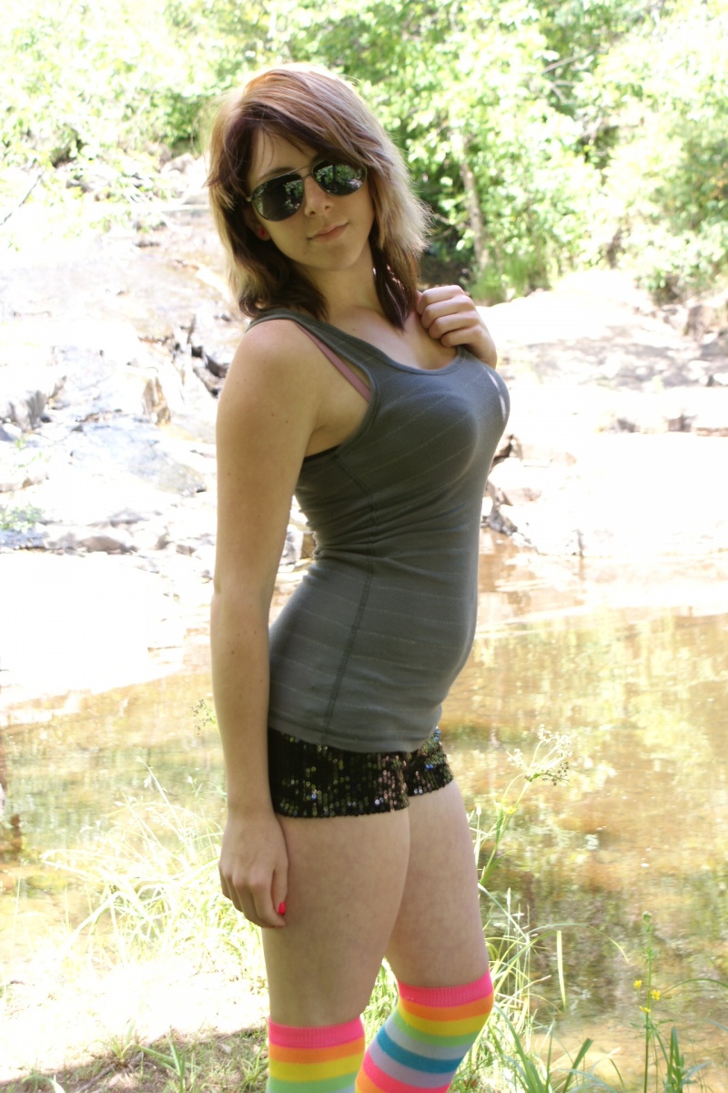 Female model photo shoot of Lavon Ritchie in pattison park, WI