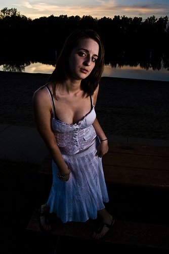 Female model photo shoot of MissGlitterati in Kensington Beach