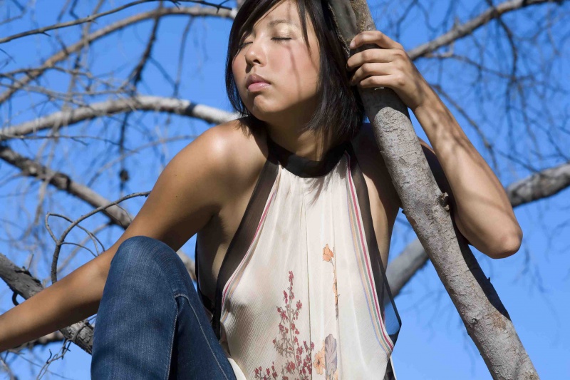 Female model photo shoot of Rosie Tran by beauty bones in Griffith Park, Los Angeles