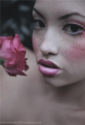 Female model photo shoot of Lucy Dee by WinterWolf Studios in Cincinnati, OH, makeup by Ruby Randall