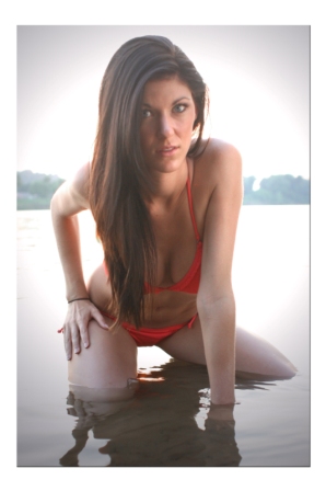 Female model photo shoot of Amber Addison Howell by Drew Wilson in Arkansas River