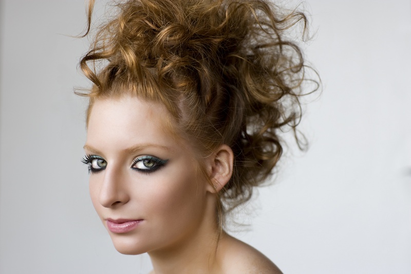Female model photo shoot of Lynn C Albers and ljfsalfj in Pro Studios, makeup by kerre