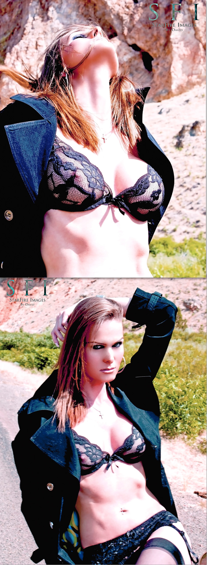 Male and Female model photo shoot of StarFire Images and Kristian Gia Ruscitti in High Desert, Central Oregon