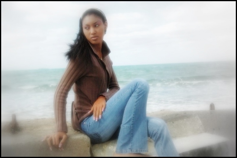 Female model photo shoot of Giavanna Harrison in Love Beach, Nassau, Bahamas