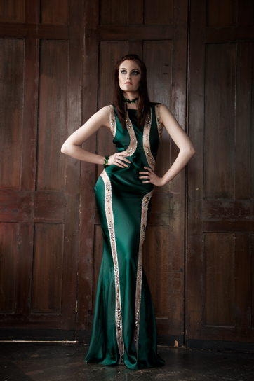 Female model photo shoot of Melissa Abigail Owen by Herman H Haye in London, clothing designed by VENOM_couture