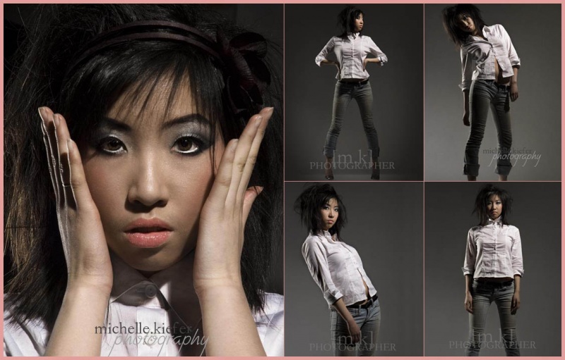 Female model photo shoot of MUA and HAIR by Dao Van