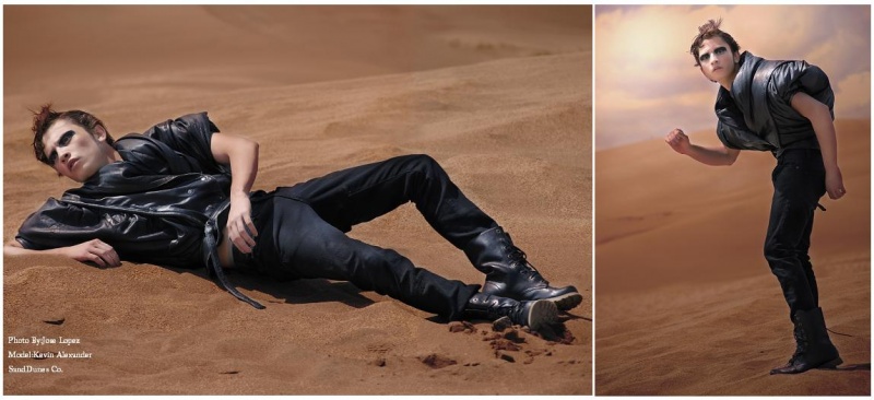 Male model photo shoot of Kevin A Valenzuela in Great sand dunes Co..