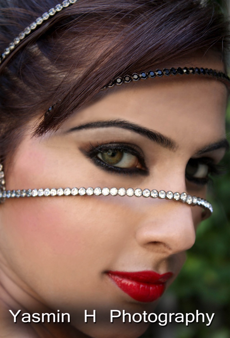 Female model photo shoot of Yasmin Hussain, makeup by Hbeauty