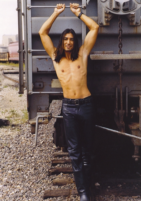Male model photo shoot of Craig Greager in Some railroad