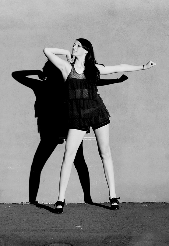 Female model photo shoot of Ellen Einkauf and KatieWilkinson in Downtown Fresno