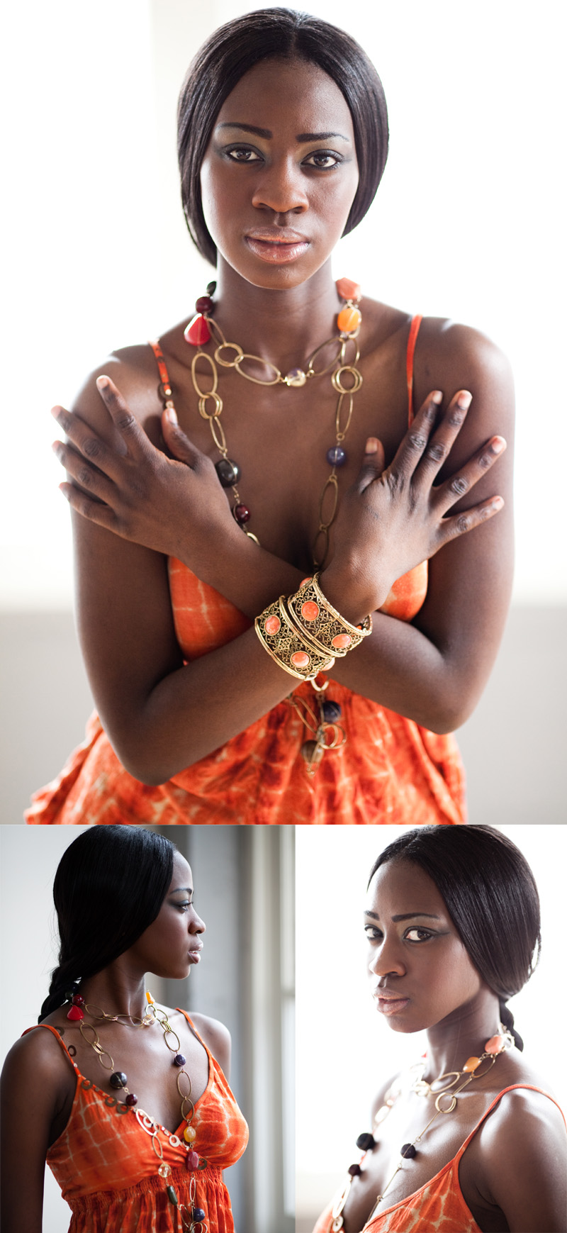 Female model photo shoot of African_Barbie by Shaktipalooza in SE Studio