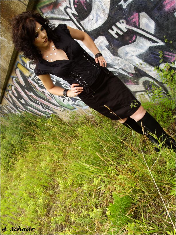 Female model photo shoot of Pixie Dust Photos and Metal Kate in Cleveland, makeup by Precious The MUA
