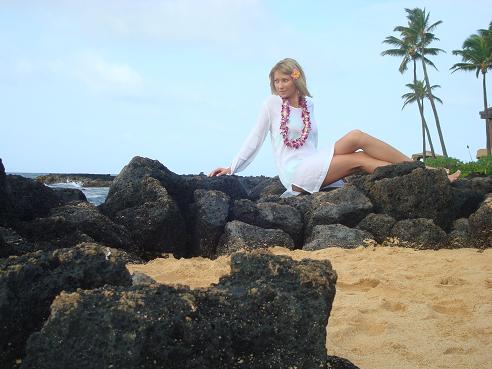 Female model photo shoot of Aneczka in Hawaii