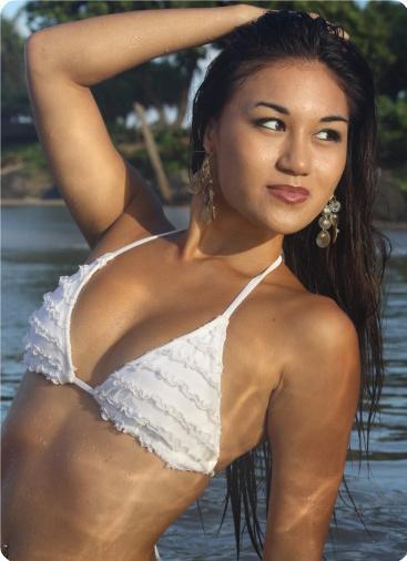 Female model photo shoot of Kalei Moritsugu by Blush Images in Wailua, Kauai