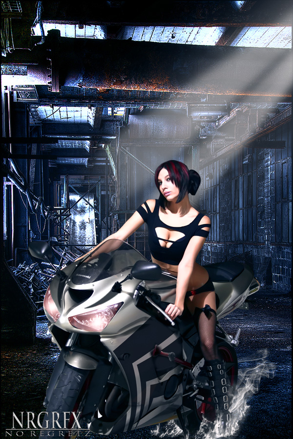 Female model photo shoot of Beautiful Distraction by The Fast and Beautiful, digital art by NO REGRETZ GRFX