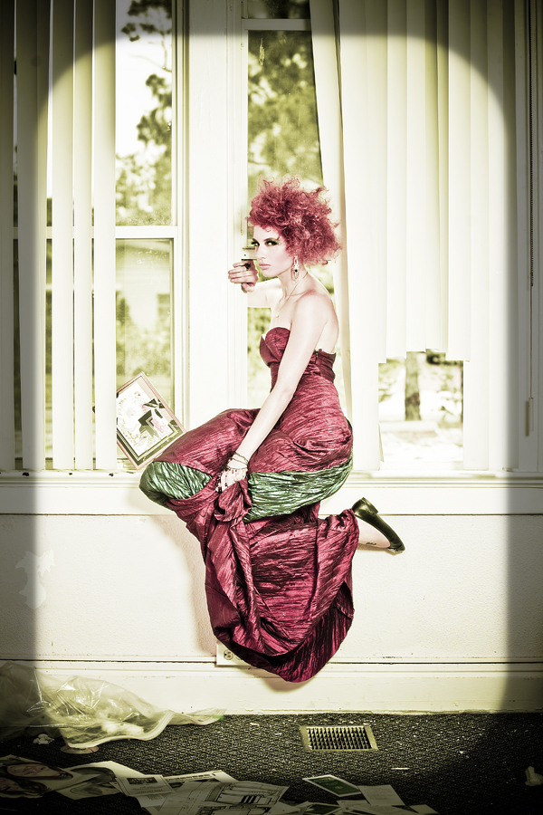 Female model photo shoot of Victorian Hair Guru in Tampa