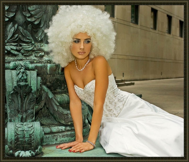 Female model photo shoot of Ewa Bielska by Kent Lee in CHICAGO,IL, makeup by EvaB Make-up and Hair