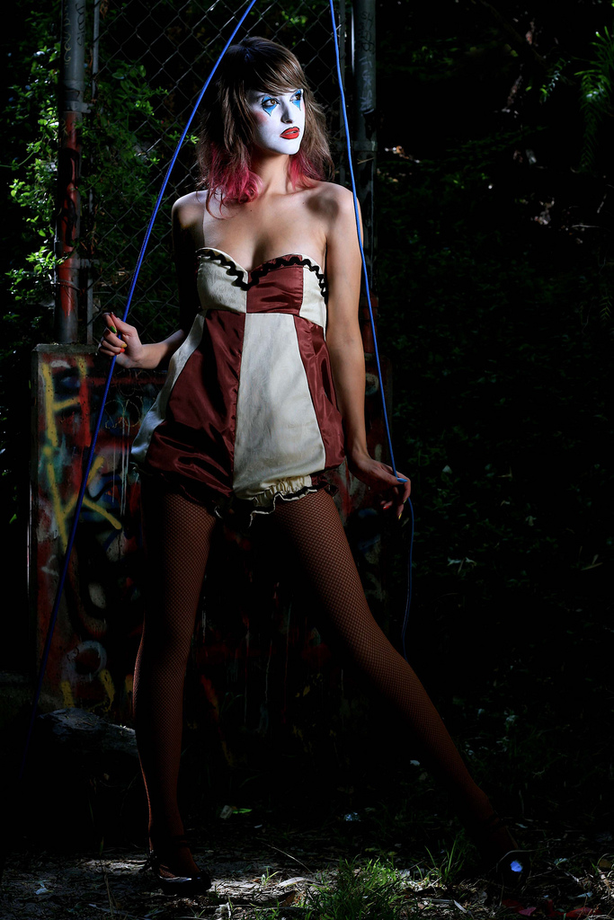 Female model photo shoot of Kim Olson, clothing designed by G a r d e n P a r t y 
