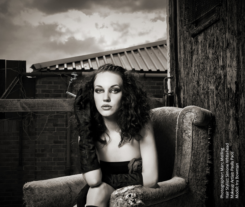 Female model photo shoot of Iryna Bowman by Marc Melling in Banana Studio, Newcastle-upon-Tyne