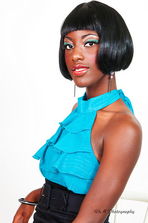 Female model photo shoot of Sena C by Richard38, hair styled by Shelly Westmoreland