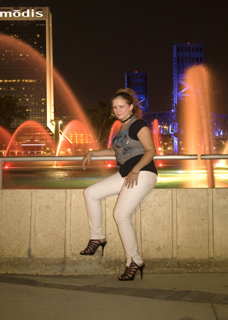 Male and Female model photo shoot of Xtrm Photography   and Lady White Rose in Downtown Jax Fl