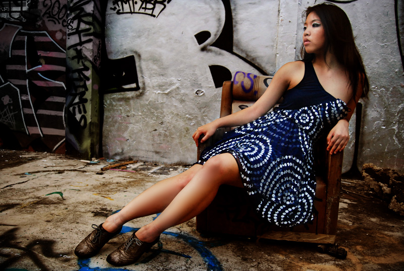 Female model photo shoot of ChanicaP by Faye Nightingale Photo in Bangkok 2009