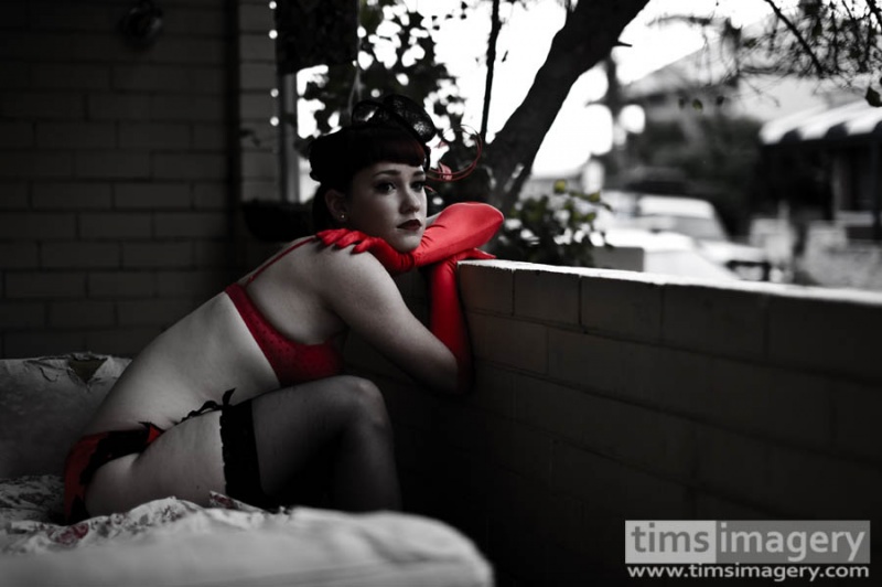 Female model photo shoot of Ginger LaMinge by Tim Lin in Fremantle