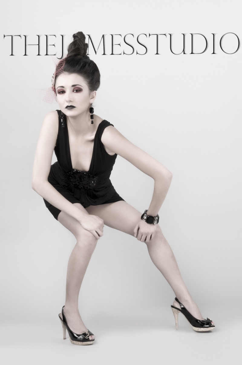 Female model photo shoot of Courtni Vecchiarelli by thejamesstudio, hair styled by Tanya Owens