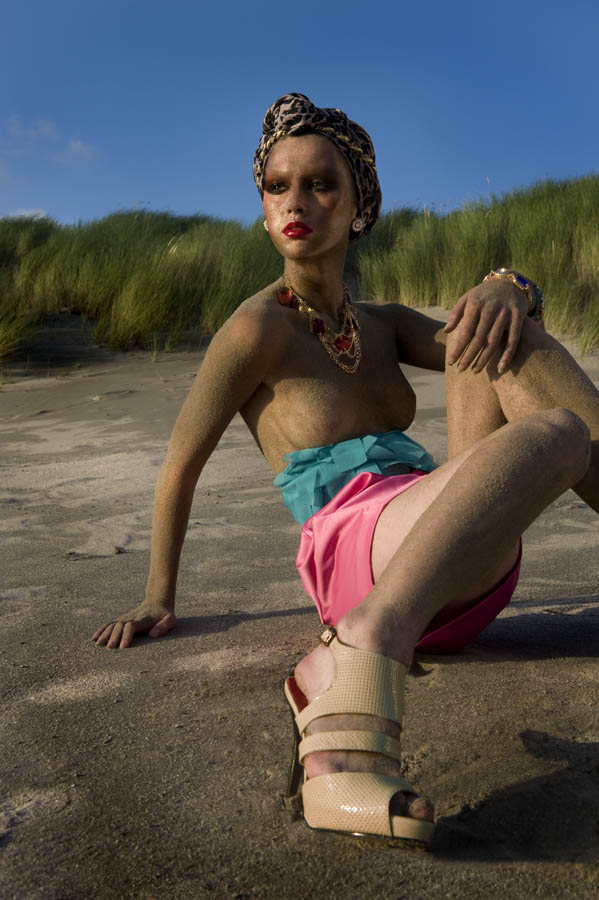 Male model photo shoot of fashiontraffic in Hoek van Holland beach