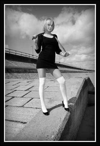Female model photo shoot of Temara in Aberdeen beach