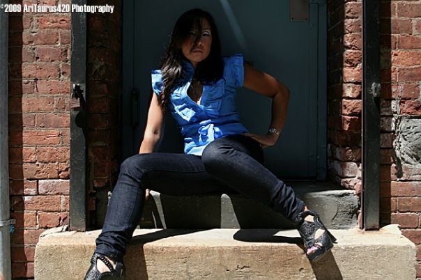 Female model photo shoot of Siu laan by PhocusKam Photography in DUMBO - Brooklyn, NY, makeup by afridyedi a