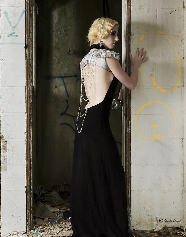 Female model photo shoot of Jamie Hartwyk by Shahla Omar in The abondened house, makeup by no no nope