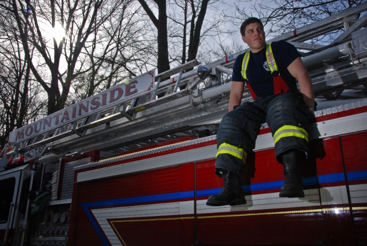 Male model photo shoot of Foter by Aga G in Mountainside Fire Department