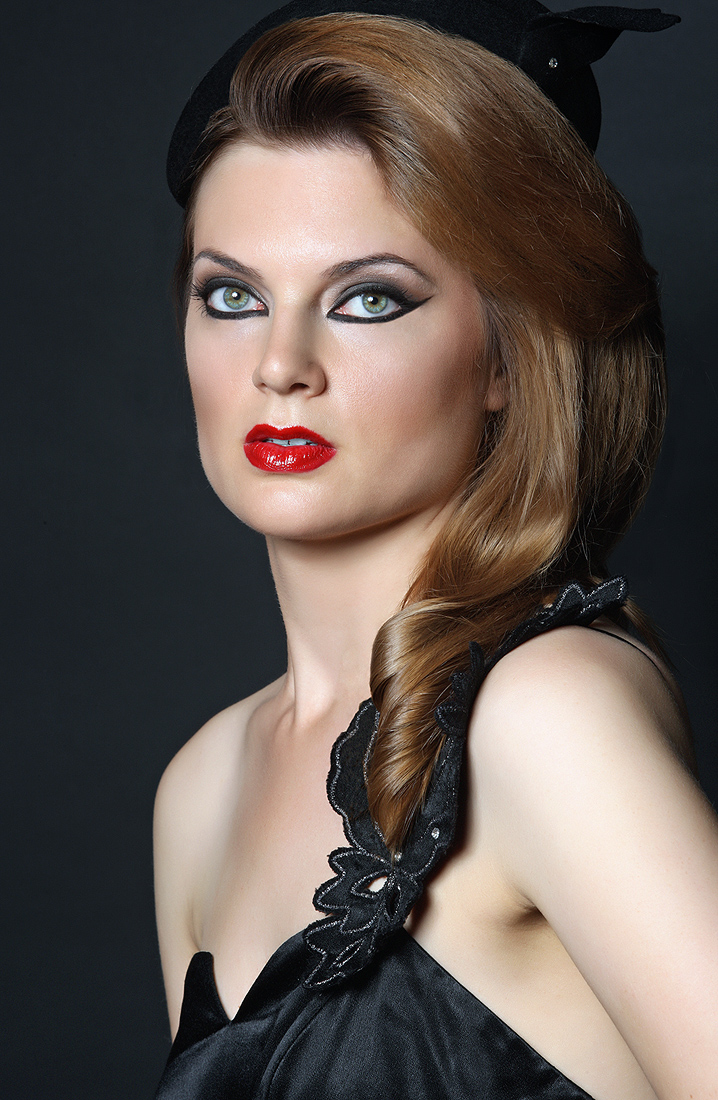 Female model photo shoot of Steph a nie by Barry Druxman, makeup by Sable Lee Makeup hair