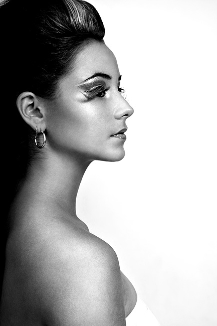 Female model photo shoot of xBeCx by Nadia Masot, makeup by Nicola Gangemi