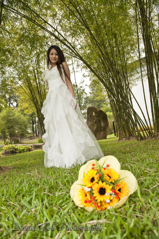 Female model photo shoot of Michiee Pereira in Chinese garden