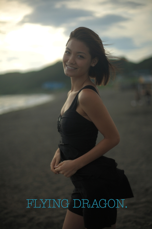 Female model photo shoot of MissRawMix by Tatsu Dragon in Yokohama Beach