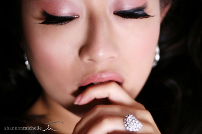 Female model photo shoot of Michelle Ma by Shannon Michelle Photo, makeup by krisann kiley