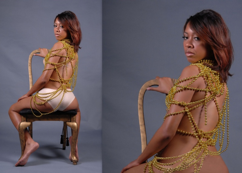 Female model photo shoot of Y Cosme Holmes Designs in Studio de Tapis Rouge (My Studio)