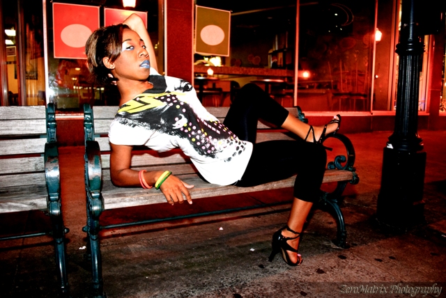 Female model photo shoot of Mz Monet by ZeroMatrix Photography in Downtown Savannah, Ga
