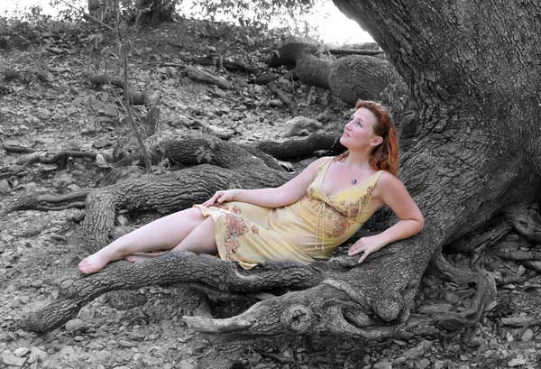 Female model photo shoot of Phoenix Kinkaid in Pease Park, Austin