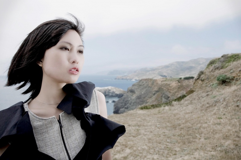 Female model photo shoot of Wilmarys in Marin Headlands, San Francisco