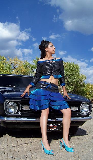 Female model photo shoot of Miss Garnet in Santa Cruz Lake, clothing designed by Rudylee Jr