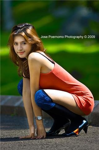 Female model photo shoot of gyna charlotte by Jose Poernomo