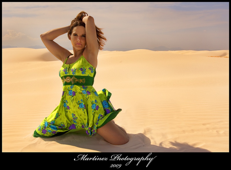 Female model photo shoot of Mizra Belle by  Martinez Photography in White Sands NM