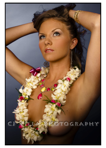 Male and Female model photo shoot of MauiBeaches and Erin Alyce Moore by Michael Chad in Ohana West Studios, Honolulu, Hawaii